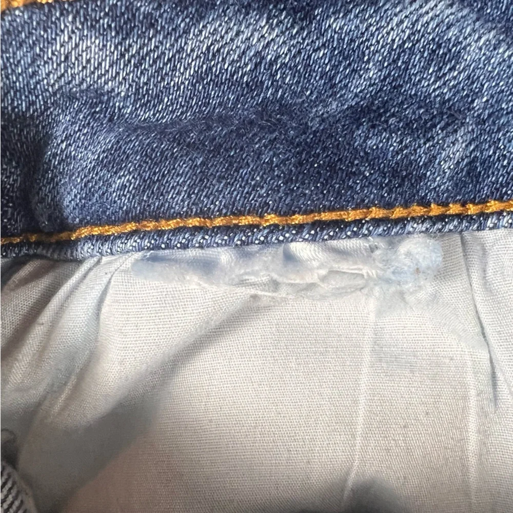 Risen High Rise Raw Hem Distressed Ankle Straight Jeans